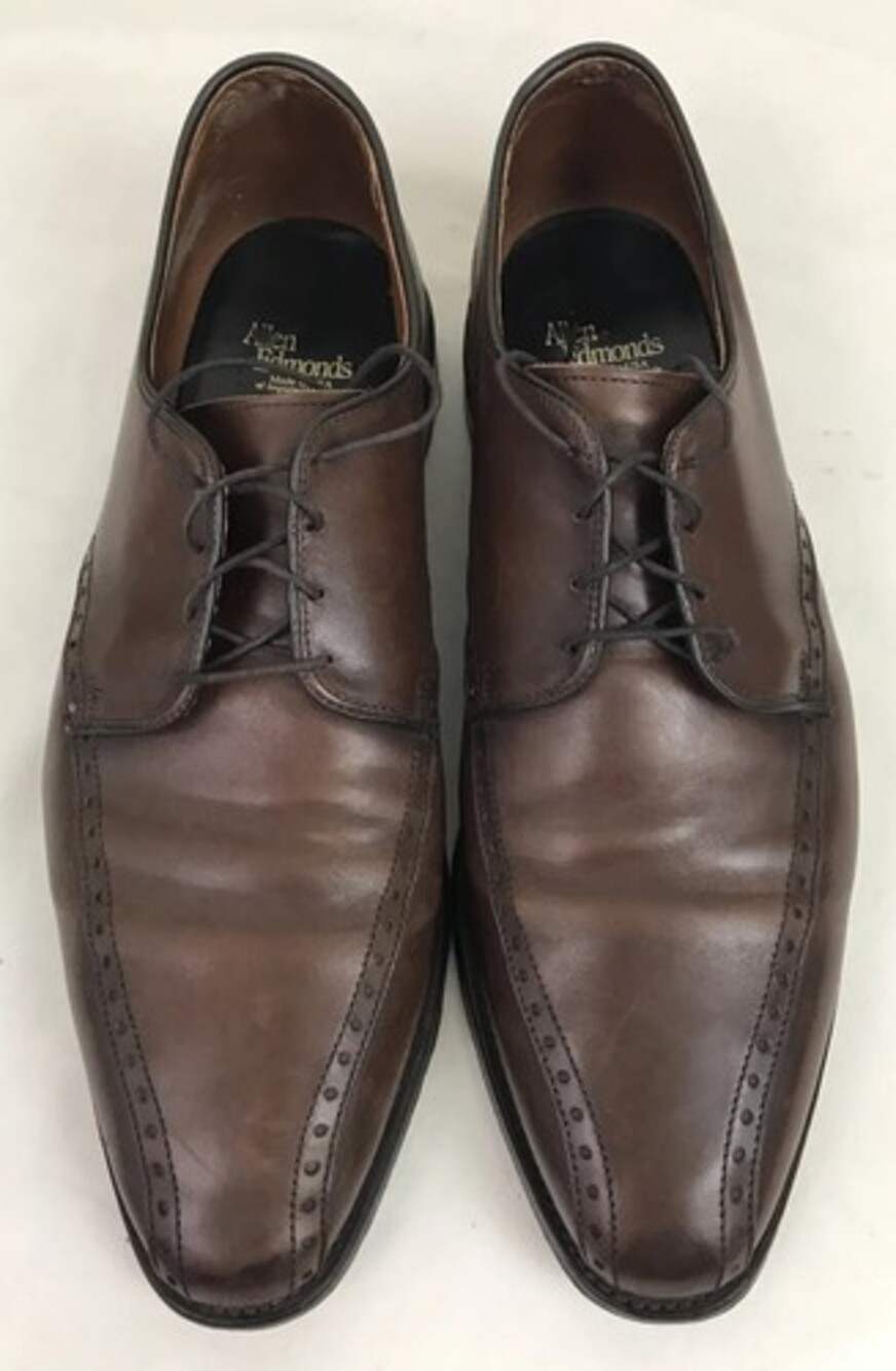 Allen Edmonds Wendell Mens Brown Leather Lace Up Dress Shoes Size 13 C